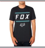 FOX LISTLESS AIRLINE SS TEE [BLK/GRY] - Image 2