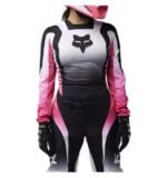 FOX WMNS 180 LEAN JERSEY [BLK/PNK] - Image 2
