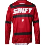 SHIFT 3LACK STRIKE JERSEY DARK RED
