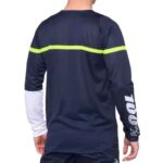 100% R-CORE Jersey Dark Blue/Yellow - Image 2