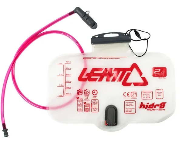 LEATT Bladder Flat CleanTech 2L Horizontal (70oz) w tube and bite valv