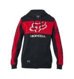 FOX HONDA ZIP FLEECE [BLK/RD] - Image 2