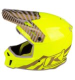 KLIM F3 Carbon Off-Road Helmet Illusion Yellow - Gold - Image 2