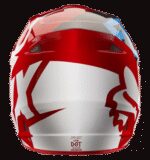 FOX V1 RACE HELMET RED - Image 2