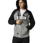 FOX FOX EMBLEM ZIP RAGLAN FLEECE [HTR GRAPH] - Image 2