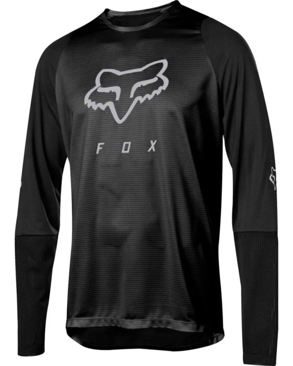 FOX DEFEND LS FOXHEAD JERSEY [BLK]