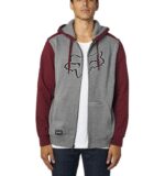 FOX DESTRAKT ZIP FLEECE [GRY/RD] - Image 3