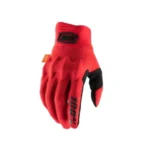 100% COGNITO Red/Black Gloves