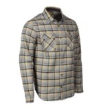 KLIM Highland Flannel Shirt Monument Gray - Vibrant Yellow - Image 4