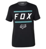 FOX LISTLESS AIRLINE SS TEE [BLK/GRY]