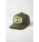 FOX FOX EMBLEM FLEXFIT HAT [OLV GRN]