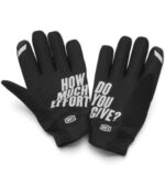 100% BRISKER GLOVES BLACK L - Image 2