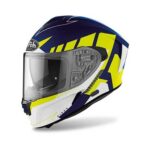 AIROH CASCA SPARK RISE BLUE/YELLOW MATT - Image 2
