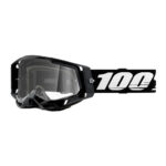 100% OCHELARI 100% RACECRAFT 2 GOGGLE BLACK CLEAR LENS - Image 2