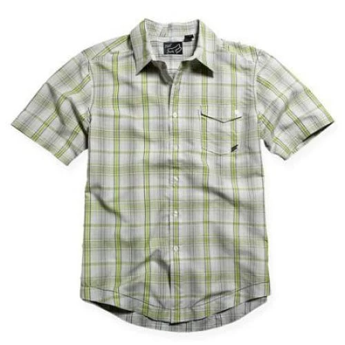 FOX M-V-SHIRTS DEVILLE S/S WOVEN ACID GREEN