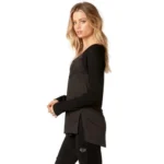 FOX CERTAIN LS TOP [BLK VIN]